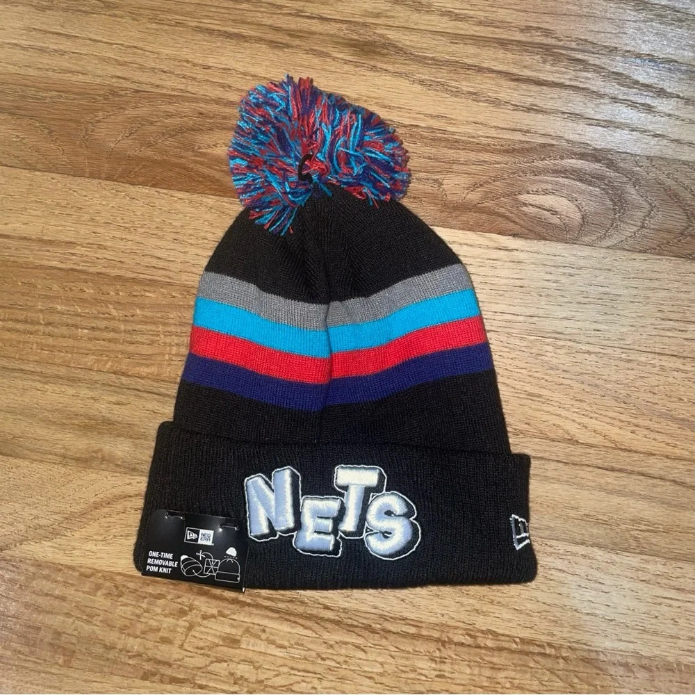 Brooklyn Nets Knit Snow Cap Beanie NWT